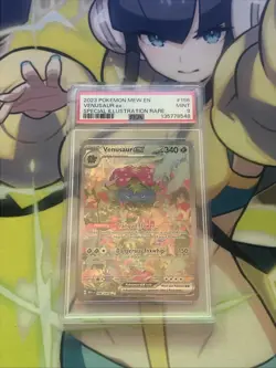 Pokemon TCG Venusaur EX Scarlet & Violet 2023 151 Card Sir 198/165 PSA 9 - Image 1