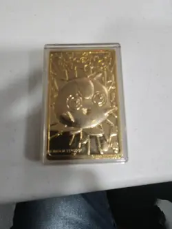 POKEMON JIGGLYPUFF 23K GOLD TRADING CARD GENUINE ORIGINAL NINTENDO BURGER KING - Image 5