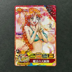S4700 Nami R HOLO Japanese One Piece Berry Match Carddass Card J22 - Image 1