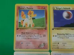 Pokemon Vintage 1st Edition GYM Challenge Cards Lot Of 4 NM Erika's Clefairy + - Image 2