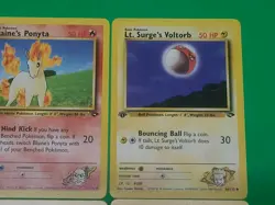 Pokemon Vintage 1st Edition GYM Challenge Cards Lot Of 4 NM Erika's Clefairy + - Image 3