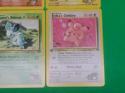 Pokemon Vintage 1st Edition GYM Challenge Cards Lot Of 4 NM Erika's Clefairy + - Image 4