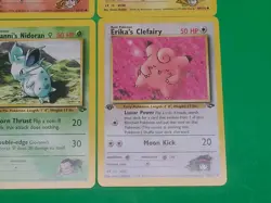 Pokemon Vintage 1st Edition GYM Challenge Cards Lot Of 4 NM Erika's Clefairy + - Image 5