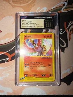 Ho-Oh # 52 Black Star Promo Pokemon Center NY Stamped Card CGC GM Pristine 10 - Image 1