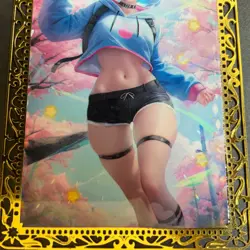 Goddess Story Gold METAL Card - Serial Number #/200! Maiden Party- Anime Girl - Image 2