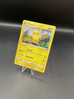 Pikachu 7/15 Holo Promo | McDonalds 2022 Pokemon TCG Card NM Error Double Holo - Image 2