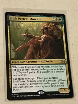 mtg High Perfect Morcant, golgari elf deck, Lorwyn Eclipsed, unplayed - Image 1