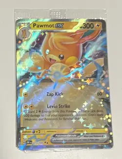 Pawmot ex - 073/197 - Pokemon Obsidian Flames SEALED Promo Ultra Rare Card NM - Image 1