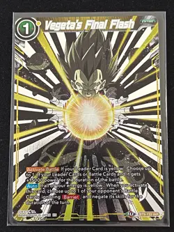 Dragon Ball Super Card Game Vegeta's Final Flash IAR Foil Card BT9-133 - Image 1