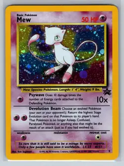 Mew 9 Black Star Promo 2000 Holo Rare Pokemon TCG Card - Image 1