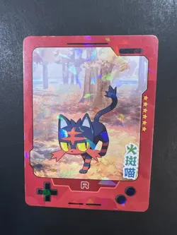 Chinese Exclusive Simplified Pokemon 25th Anniversary Litten KDJL2-R008 Holo - Image 1