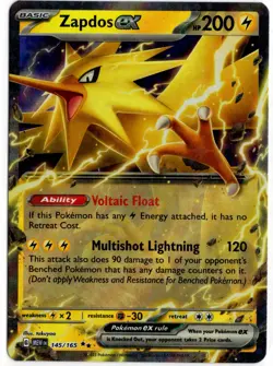 Pokemon - Scarlet &Violet 151 Zapdos ex 145/165 NM - Image 1