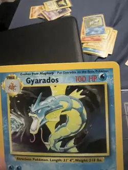 Pokemon Base Set Gyarados Holo - Lightly Played LP - Original Vintage 6/102 WOTC - Image 3