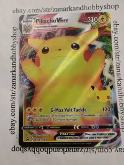 Pokemon Pikachu VMAX SWSH062 Black Star Promo NM - Image 1