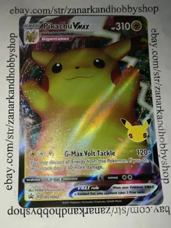 Pokemon Pikachu VMAX SWSH062 Black Star Promo NM - Image 2