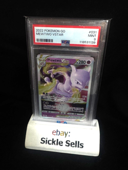 Mewtwo VSTAR #031 Pokemon Go 2022 - PSA 9 (MINT) - Image 1