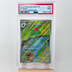 2023 POKEMON MEW EN-151 #167 IVYSAUR ILLUSTRATION RARE - PSA 9 - Image 1