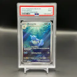 PSA 9 - 2023 Wartortle 171/165 Sv: Scarlet & Violet 151 Holo Pokemon - Image 1