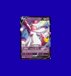 2021 Pokemon SWSH Black Star Promos Celebrations Dark Sylveon V Holo SWSH134 - Image 1