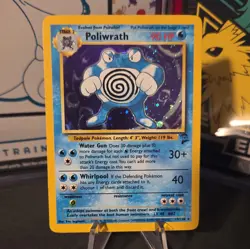 Poliwrath 015/130 Base Set 2 Holo Rare Unlimited Pokemon TCG Vintage LP - Image 1