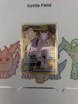 Pokemon Mewtwo EX TCG Hyper Rare Card Team Rockets 240/182 Destined Rivals - Image 3