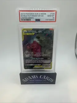 Mega Sableye & Tyranitar GX PSA 10 MINT 126/236 Sm-Unified Minds Holo - Image 1