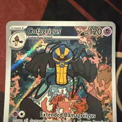 Cofagrigus 123/086 Illustration Rare White Flare Pokemon Card NM - Image 3