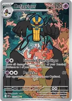 Cofagrigus 123/086 Illustration Rare White Flare Pokemon Card NM - Image 1