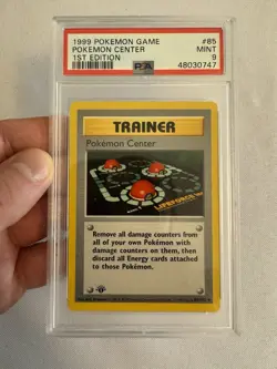 1999 Pokemon - 1st Edition Shadowless Pokemon Center Base Set 85/102 PSA 9 Mint! - Image 1