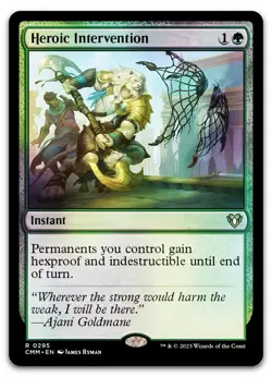 Heroic Intervention #295 (Foil) (NM) Commander Masters CMM Magic MTG - Image 1