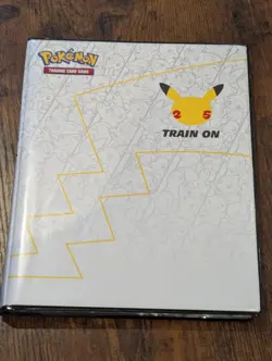 Pokemon Celebrations 25th Anniversary Jumbo Card Binder with 4 mystery cards - Image 2