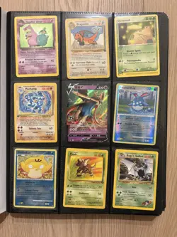 Pokemon TCG WOTC collection binder with over 350 cards. Binder included. - Image 1