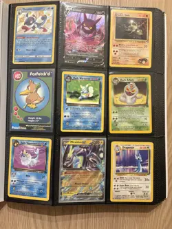 Pokemon binder with 390+ cards including holos vintage, rares, e series full art - Image 1