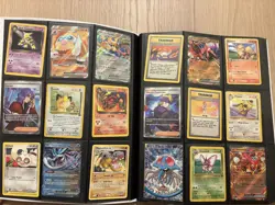 Pokemon binder with 390+ cards including holos vintage, rares, e series full art - Image 2