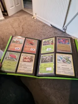 Pokemon Tgc Old Binder With A Few Cards In Various Sets - Image 4