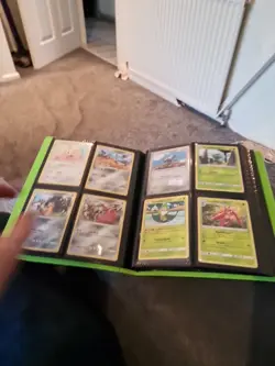 Pokemon Tgc Old Binder With A Few Cards In Various Sets - Image 5