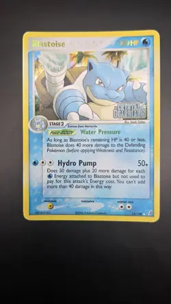 Blastoise 14/100 [Reverse Holo] - MP - Crystal Guardians Rare Pokemon Card - Image 2