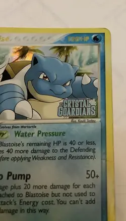 Pokemon TCG Reverse Holo Blastoise Card 14/100 EX Crystal Guardians - Image 2