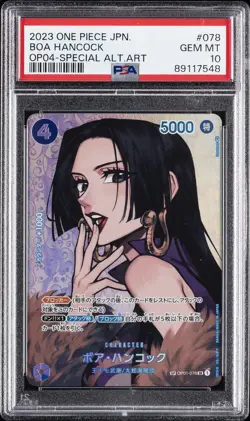 2023 ONE PIECE JPN OP04-KINGDOMS OF INTRIGUE #078 BOA HANCOCK PSA 10 - Image 1