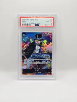 2023 ONE PIECE JPN OP04-KINGDOMS OF INTRIGUE ALTERNATE ART #083 SABO PSA 10 - Image 1