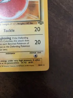 Pokemon TCG Electrode Jungle 18/64 Unlimited Rare LP Condition Non Holo - Image 4