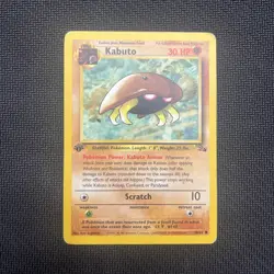 MP 1st Edition Kabuto 50/62 Fossil Pokemon Card - Image 1