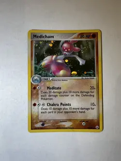 Pokemon Medicham 10/101 Reverse Holo Rare EX Hidden Legends Trading Card LP - Image 1