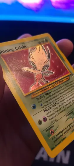 Shining Celebi 106/105 Neo Destiny Holo Secret Rare Vintage Pokemon Card NM - Image 3