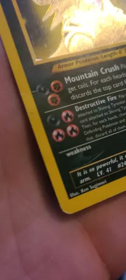 Shining Tyranitar 113/105 Neo Destiny Secret Rare Holo Vintage WOTC Pokemon TCG - Image 3