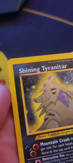 Shining Tyranitar 113/105 Neo Destiny Secret Rare Holo Vintage WOTC Pokemon TCG - Image 4