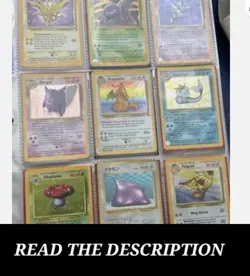 Pokemon Trading Cards Pack/Lot - 1 Vintage Holo and 10 Vintage Common/ uncommon - Image 1