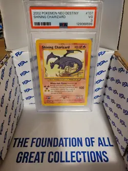 Shining Charizard 107/105 Neo Destiny Holo Secret Rare WOTC Vintage Pokemon - Image 3