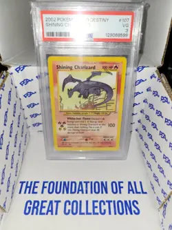 Shining Charizard 107/105 Neo Destiny Holo Secret Rare WOTC Vintage Pokemon - Image 4