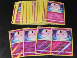 (50) 2019 POKEMON HIDDEN FATES CLEFAIRY 39/68~4X REVERSE HOLO+46 COMMON CARD LOT - Image 1